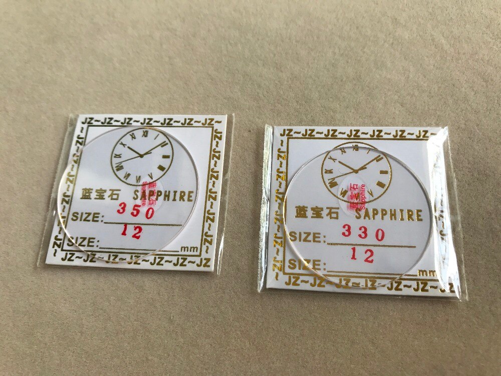 2x flade 1.2mm 33 ~ 37.5mm flade ur safirglas