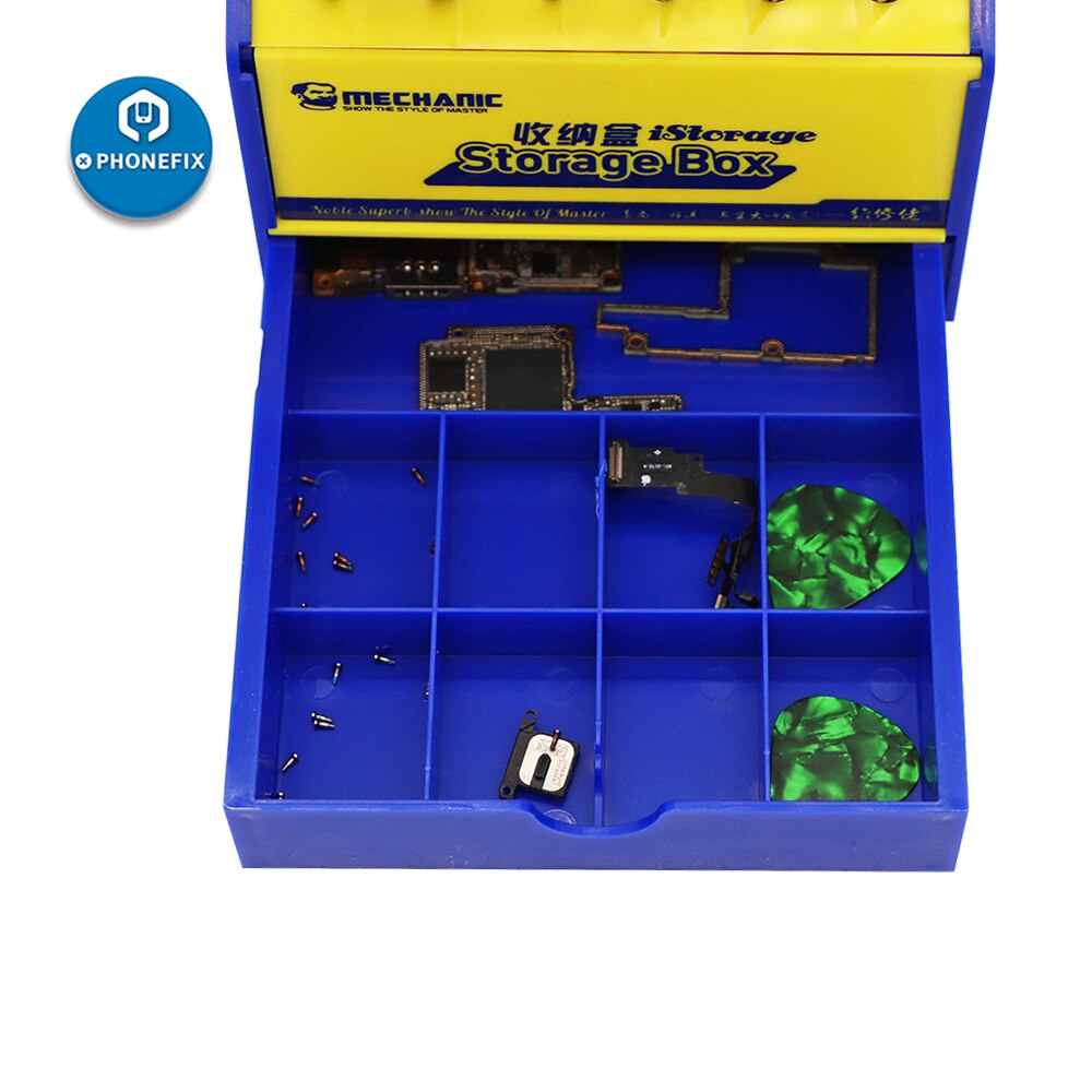 Mechanic iStorage Desktop Storage Office Desktop Helper Maintenance Accessories Rack Screwdriver Tweezers Tool Box