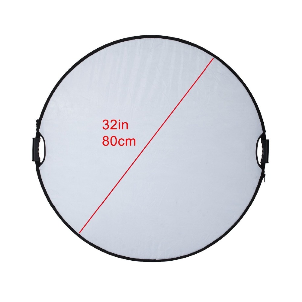Selens-Reflector de Fotografía 5 en 1, 60/80/110cm, con bolsa de transporte, cámara redonda portátil, difusor de luz para estudio fotográfico