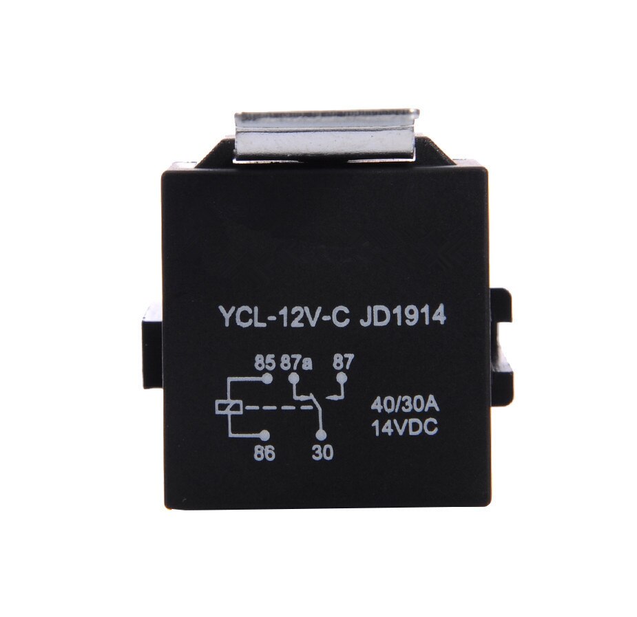 1 Piece Waterproof Automotive Relay 12v 5pin 40A Car Relay With Black Red Copper Terminal Auto Relay With Relay Socket