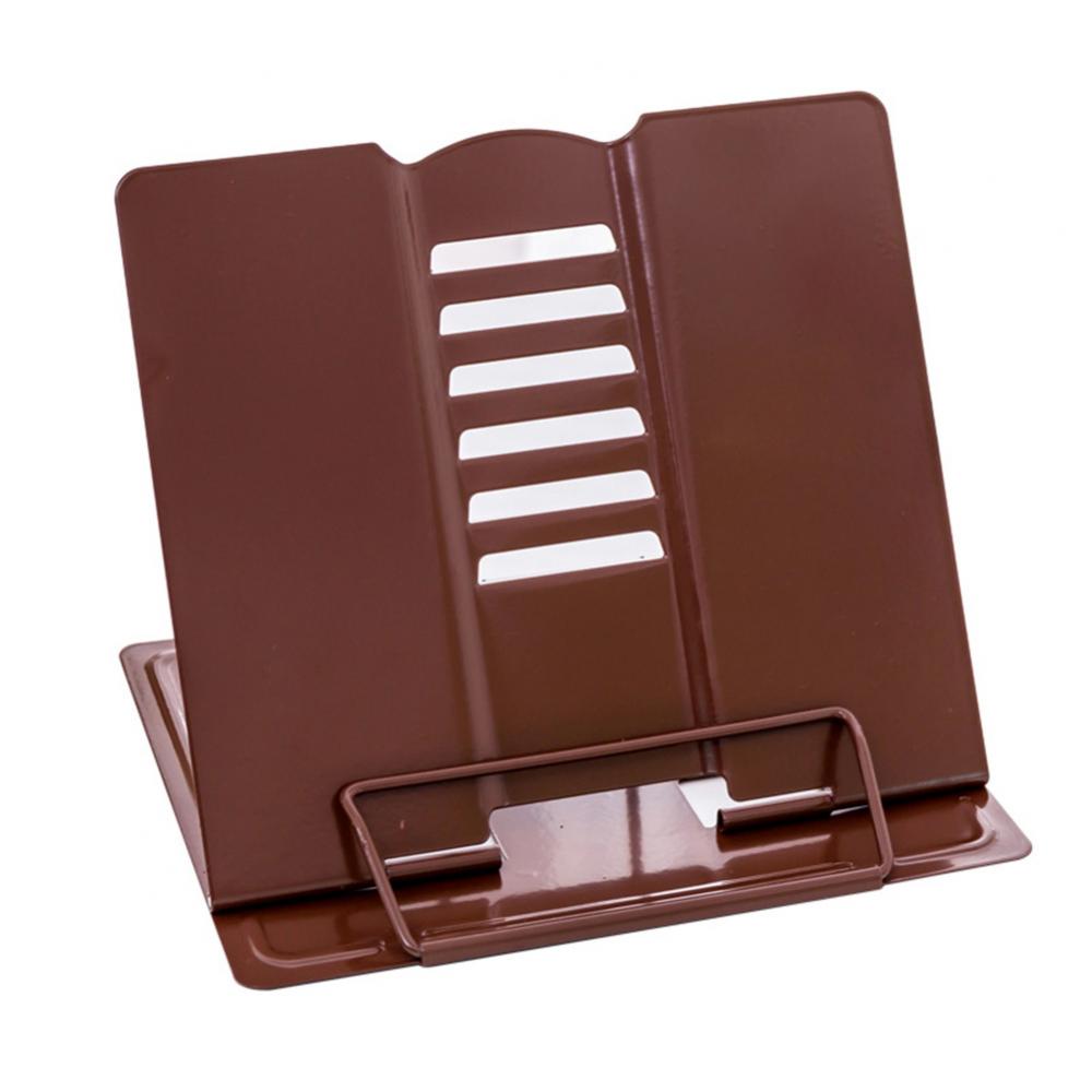 Metal Book Stand Reading Book Holder Folding Reading Stand Anti-Slip Adjustable Desktop Bookend Holder: 2