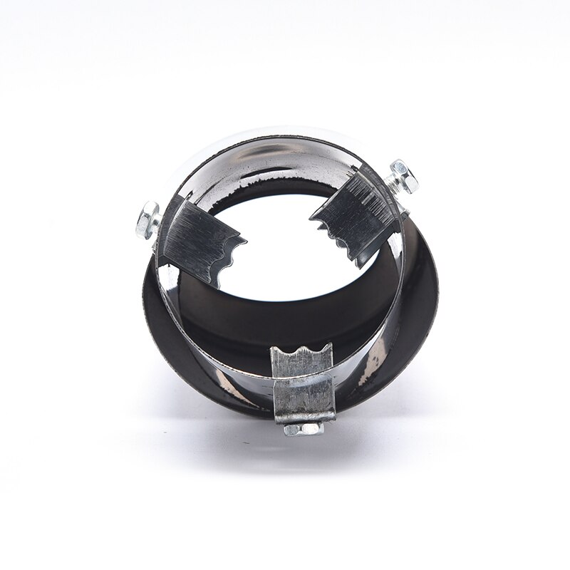 Universal Car Exhaust Muffler Tip Round Stainless Steel Car Tail Rear Chrome Round Exhaust Pipe Tail Muffler Tip Pipe Silver