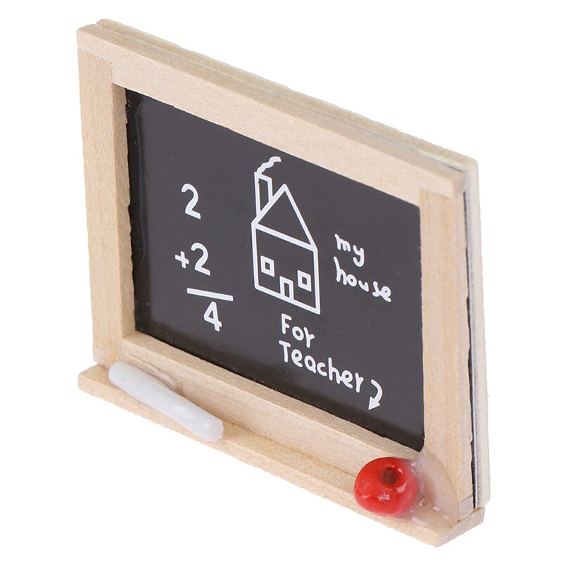 1pc DIY 1:12 Accessories Children's Room Accessories Small Blackboard Mini Chalkboard Model Doll House Miniatures