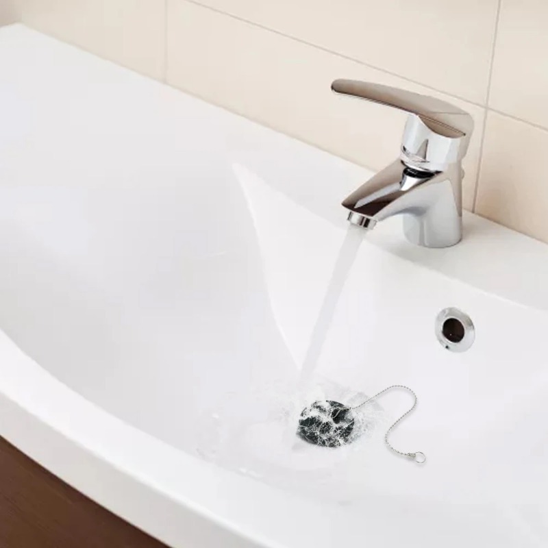 2 st Gootsteen Plug Universele Rubberen Afvoer Stopper Met Ronde Kralen Ketting Bad Gootsteen Afvoer Stopper Plug Voor Keuken en Badkamer Fit