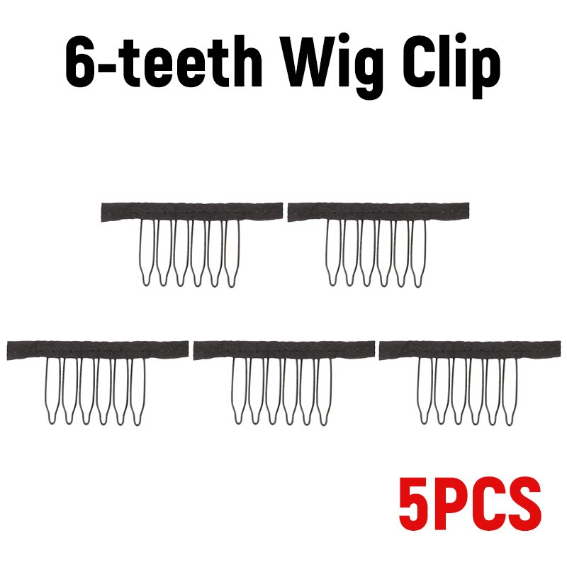 Bandeau de perruque antidérapant pour hommes et femmes, réglable, en Silicone Transparent, Frontal Sport + bonnet en Nylon extensible: 5pcs wig comb