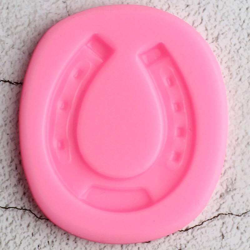 Moules 3D en Silicone pour fer à cheval, moule à Fondant de chocolat, outils de décoration de gâteaux en sucre bricolage, moules en résine d&#39;argile pour bonbons