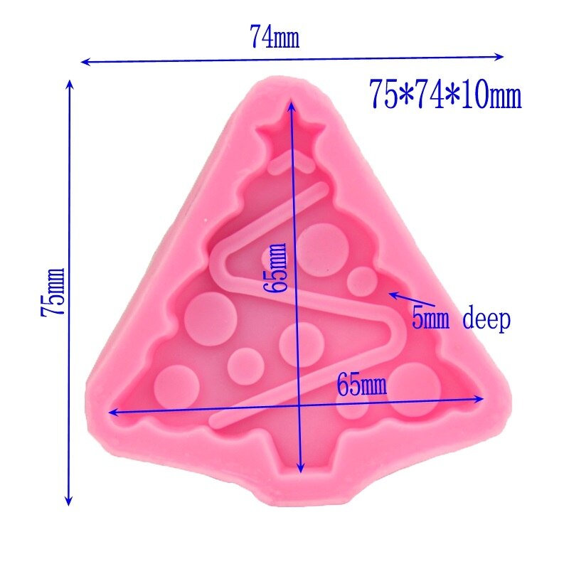 1pc siliconen mallen in de vorm van een kerstboom, taartdecoratie, fondant, koekjes, gereedschappen, 3d snoep, gelei, ijs, zeepvormen
