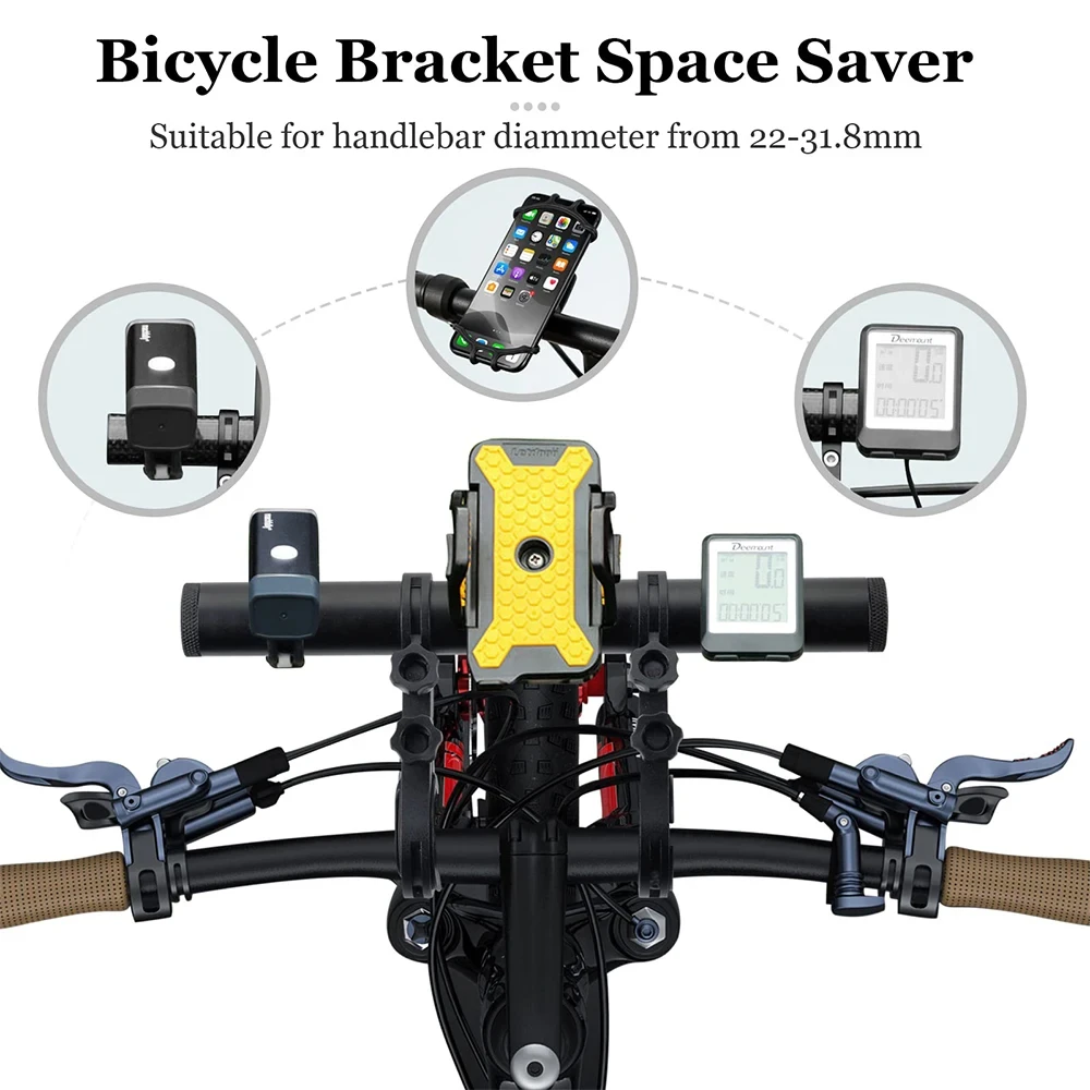 Fietsstuur Extender USB Charge Fietsstuurverlenging Aluminium Beugel Mount Houder Accessoires Fietsverlengstandaard