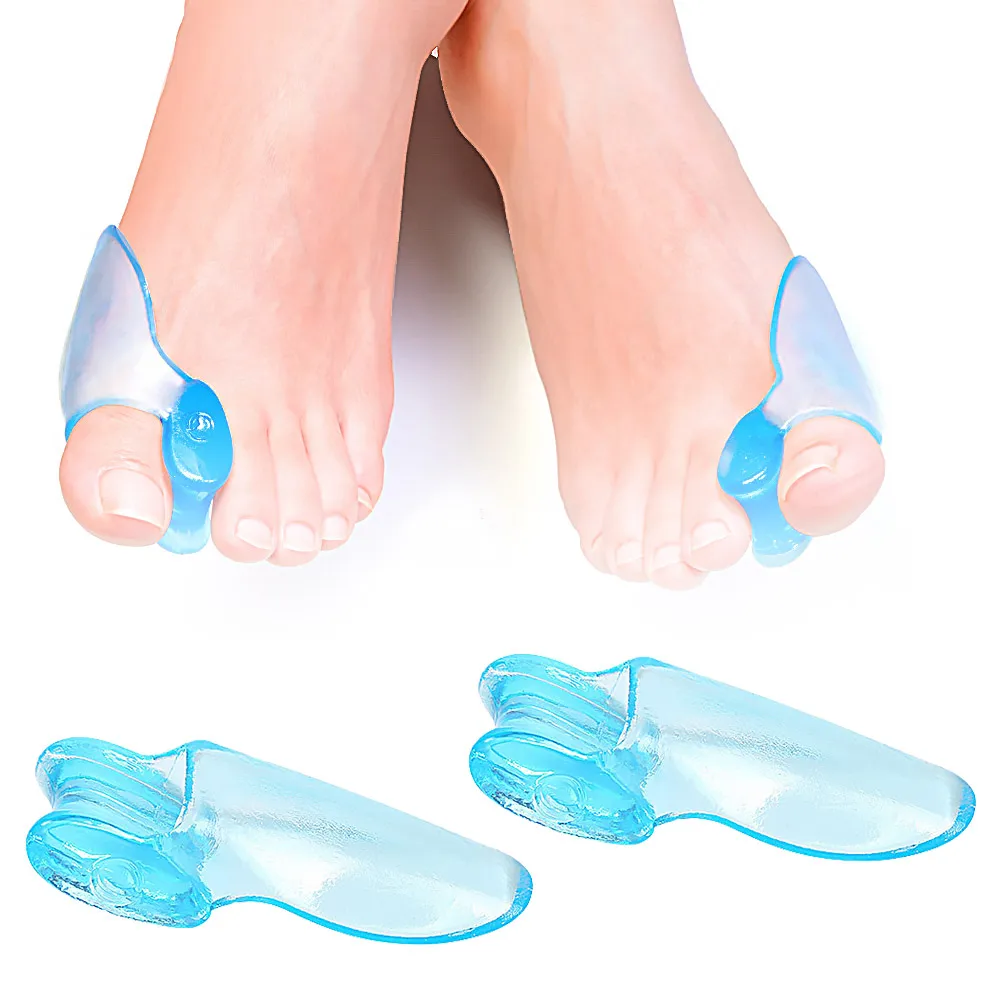 1 paar Siliconen Teen Separator Siliconen Gel Duim Corrector Bunion Kleine Teen Protector Hallux Valgus Voetverzorging Relief Pads