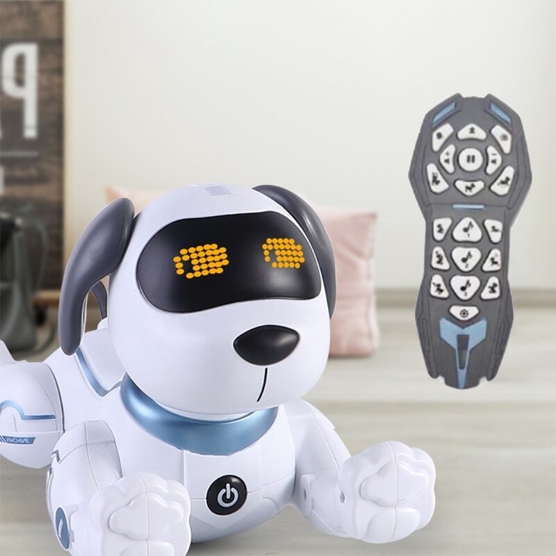 Afstandsbediening Hond Rc Robotic Stunt Puppy Dansen Programmeerbare Smart Speelgoed Met Geluid Interactieve