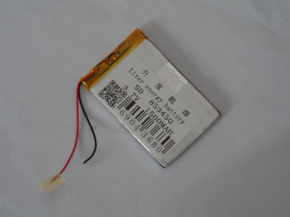 Batería de polímero de litio 853450 3,7 V 1500MAH batería de la lámpara del altavoz 50*34*8,5 MM