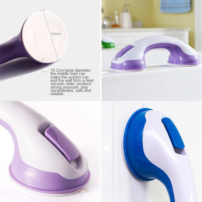 'The Best' Bathroom Handrail Suction Cup Non-slip Safety Hand Rail Support Balance Bar Assist Bath Handle 889