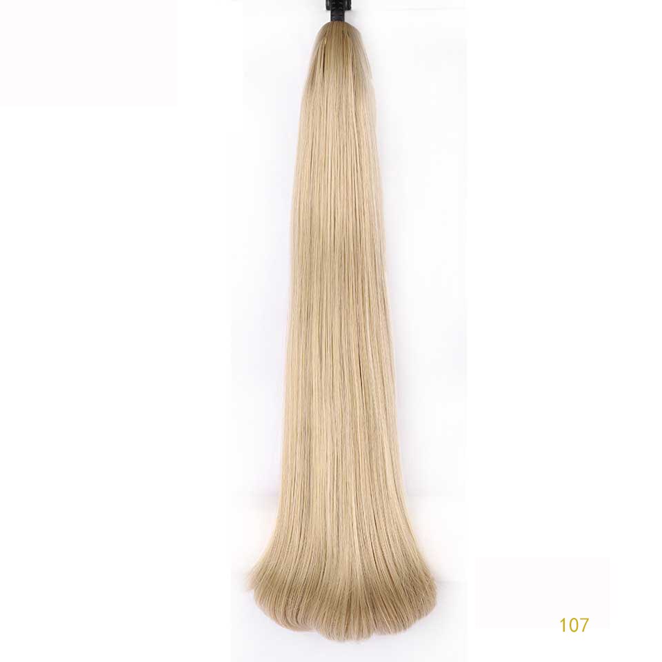 Accessoires De Cheveux Pour Femmes Longue Droite Marron Ombre Griffe Wachtrij De Cheval Pince À Cheveux Synthétique Nl Extension De: 107