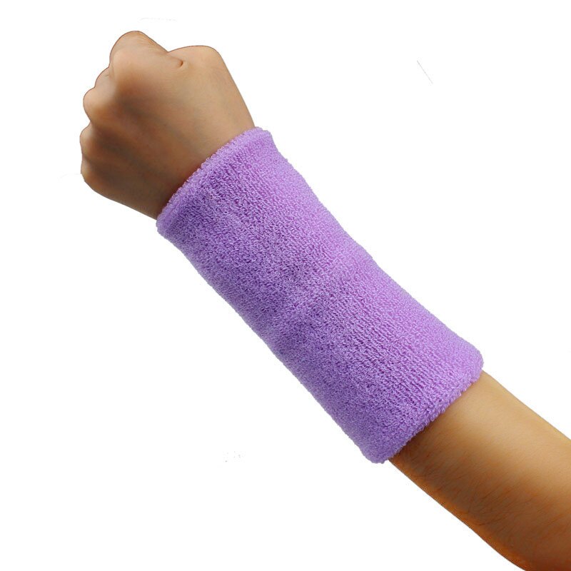 Sweat Band Sweatband Wristband Arm Band Basketball Tennis Gym Yoga Bracers Elbow Support Sports protection
31: Light Purple