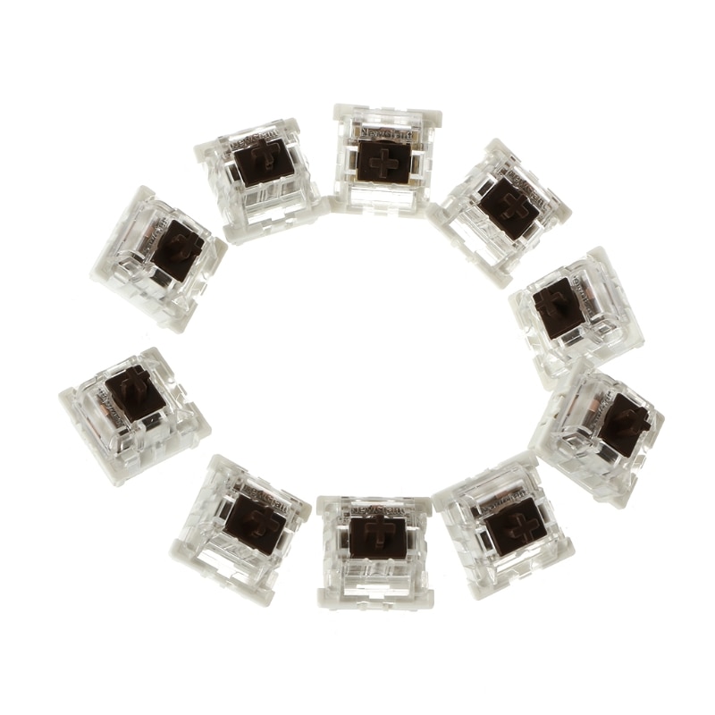 10Pcs 3 Pin Mechanical Keyboard Switch Brown Replacement For Gateron Cherry MX