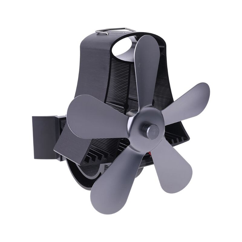 N84C-ventilador de pared para quemador de madera, sistema de ventilación alimentado por calor con 5 aspas, con distribución silenciosa, Ecofan