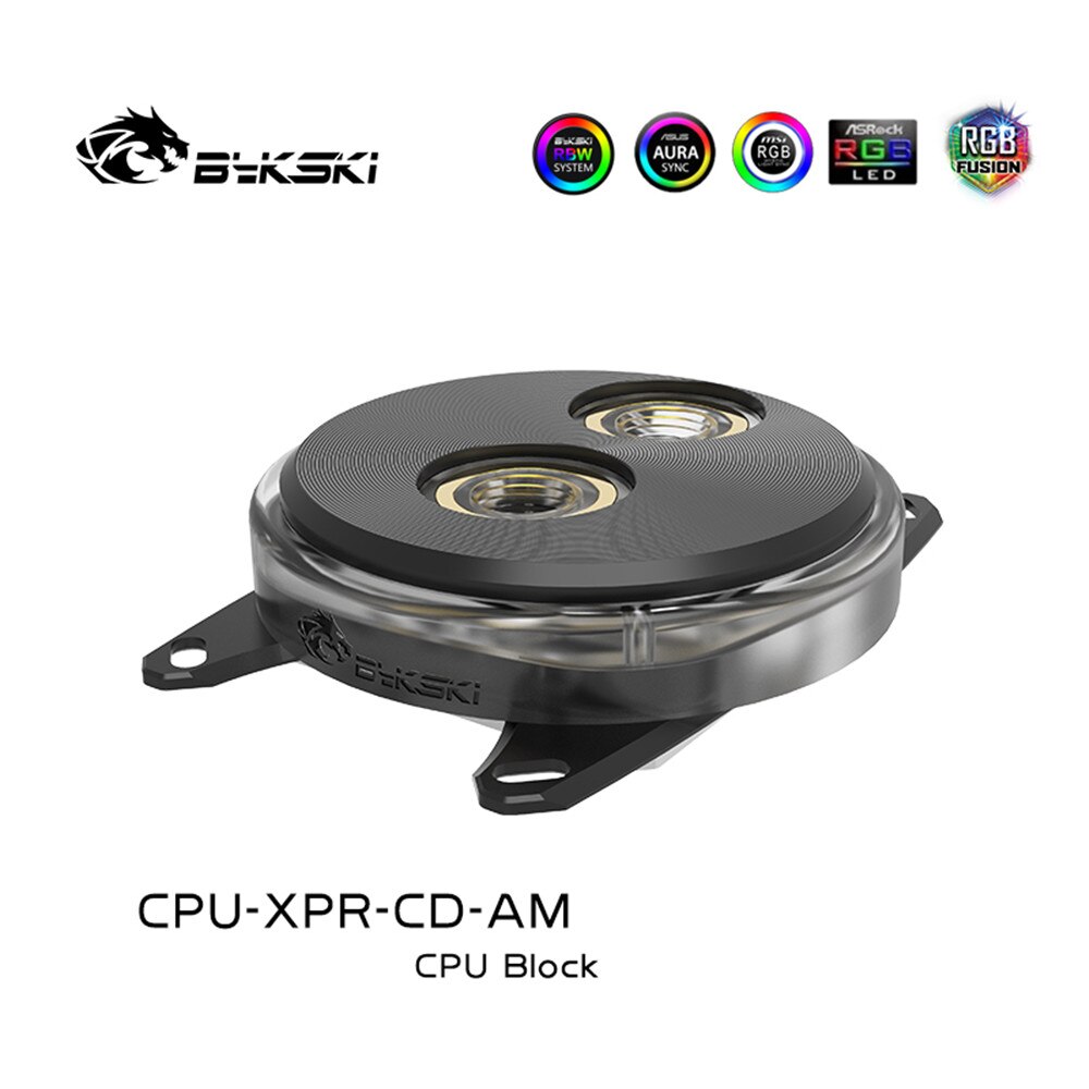Bykski CPU Water Block For Intel 1150/AMD Ryzen AM2 AM2+ AM3 AM4 FM2 FM1 PC Cooler,5V/3PIN 12V/4PIN CPU-XPR-CD-AM/CPU-XPR-CD