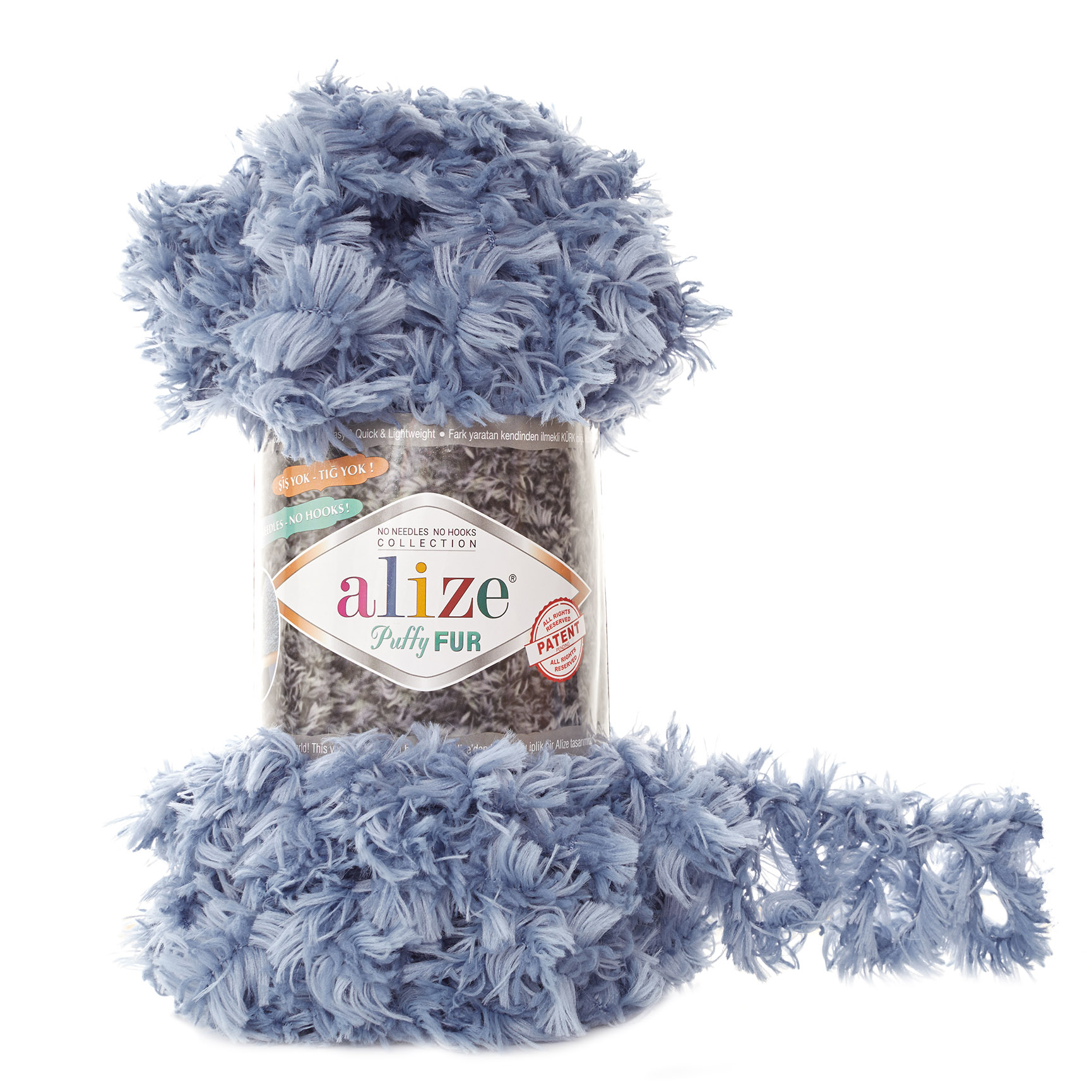 Wimper Loopity Garen, Alize Puffy Fur, Easy Finger Knitting - 4 Ball - GEEN SPIEZEN- NAALDEN- 6 Meter(100gr)- Hobby - - Sjaal - Baret - Handschoen - Jurk - Sjaal - Wrap - Diy - Made In Turkey: 6106