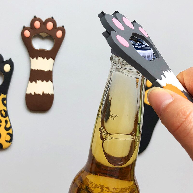 Abridor de botellas de cerveza con dibujos animados, sacacorchos con imán para nevera, accesorios de cocina, tapa de bebida