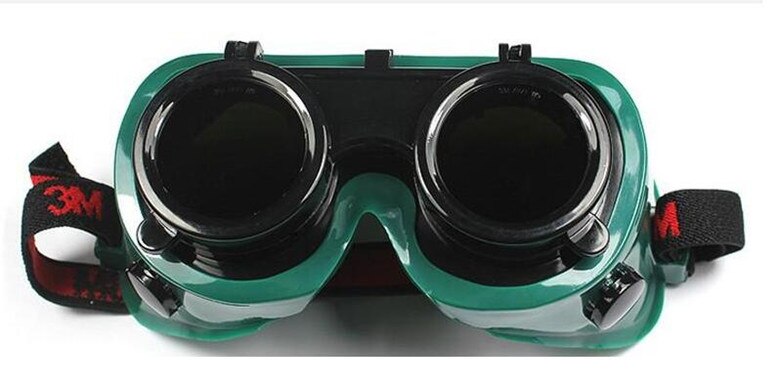 3m 10197 svejsebeskyttelsesbriller flip-up udskifteligt svejseobjektiv, anti-ridse møder