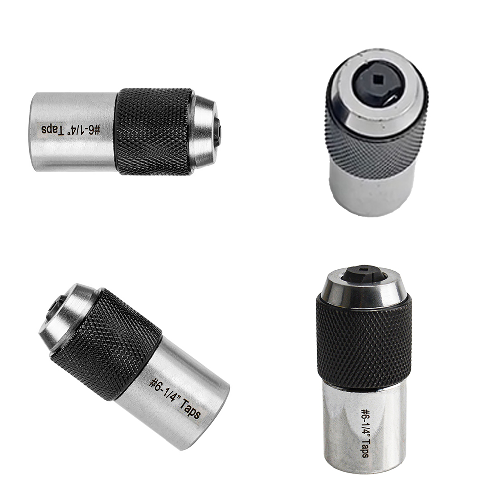 2 stk. pipekobling skralle gjengetappnøkkel 3/8- tommers feste håndverktøy  #6-1/4 tommer 1/4 tommer -1/2 tommers verktøysett for gjengetapp-pipeadapter