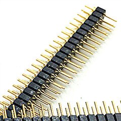 2,0mm 2,0 1*40 Pin 2*40P Runde Männlich Weiblich Einzelnen/Zweireihig Pin Header buchse Streifen PCB Stecker Für arduino 1x40 2x40: 2x40p  male