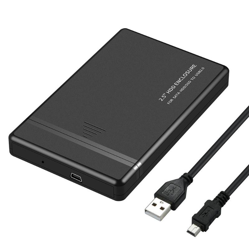 2.5 inch USB2.0/USB3.0/TYPE C SATA HDD SSD Enclosure Box 480Mbps Hard Drive Disk Box Mobile External Case for Laptop Notebook PC: USB2.0