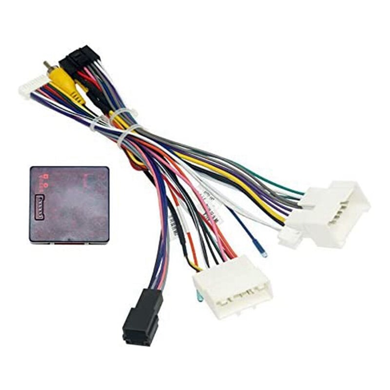 Auto 16PIN Audio Netsnoer Radio Kabelboom Met Canbus Box Voor Renault Captur Dacia Clio +