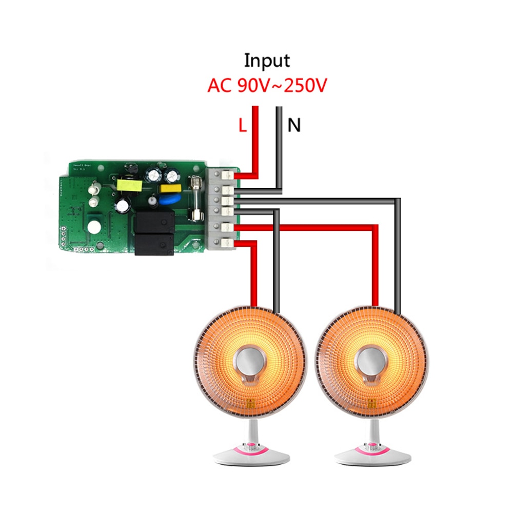 SONOFF Dual 2CH Wireless Smart Switch WiFi Switch Light 220V DIY Timing Smart Home Relay Module 10A for Google Home Alexa