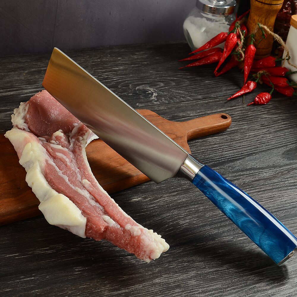 Xyj Japanse Chef Messen Rvs Keukenmessen Set Sharp Non-stick Uitbenen Cleaver Santoku Brood Snijden Messen Gereedschap