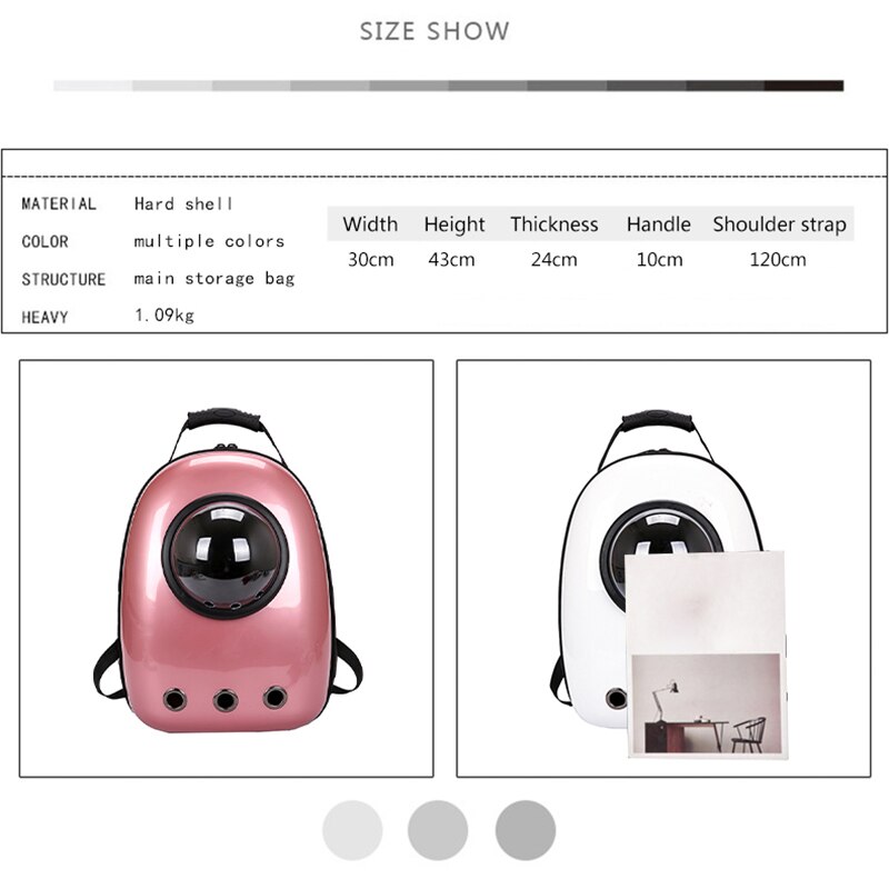 Mochila para gatos con dibujos de astronauta, bolsa de viaje portátil para transportar mascotas transparente, bolsa transpirable en forma de cápsula espacial para cachorros y gatos