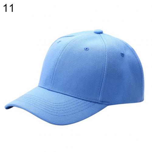 Kvinder mænd ensfarvet hat buet solskærm lys bord ensfarvet baseball cap mænd hætte udendørs solhat justerbar sportshue: Marine blå