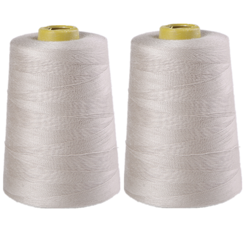 1Pcs 8000 Yards Polyester Thread Sewing Color Optional: Beige 1pcs