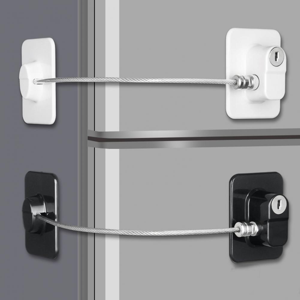 Kühlschrank-Türschloss-Set mit Schlüsseln, kindersicheres Kühlschrank-Sicherheitsschloss für Zuhause, Küche, Gefrierschrank, Schränke, Schubladen, Schränke, Fenster