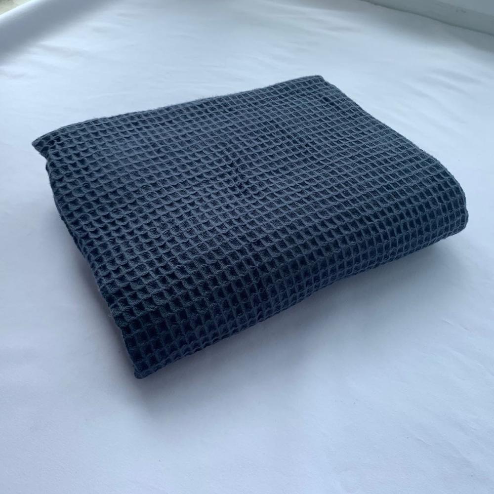 4pcs Cotton Waffle Hand Towels For Adults Plain Washcloth Face Care Bathroom Cotton Waffle Towel Bathtowel: Navy Blue
