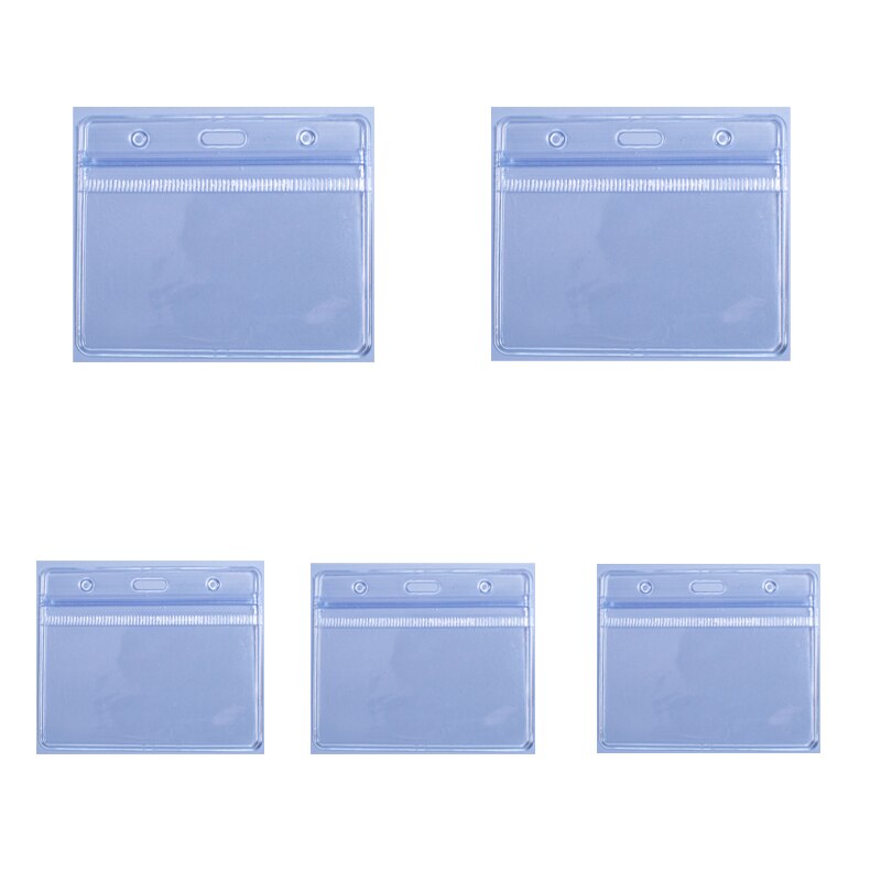 Bycobecy 4 * 3 Vaccine Waterproof Card Cover Transparent Plastic Square Neutral Certificate Protective Cover: 5 PC