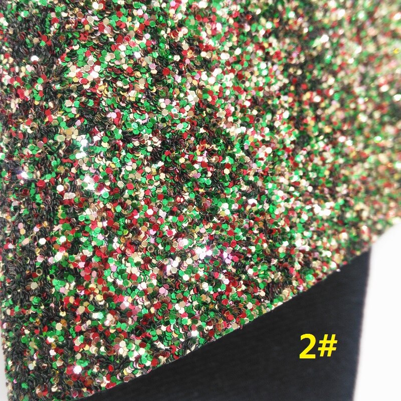 Groene Glitter Stof, Immitatie Geit Bont Stof, synthetisch Leer Stof Lakens Voor Boog A4 8 "X 11" Twinkling Ming XM351: 2