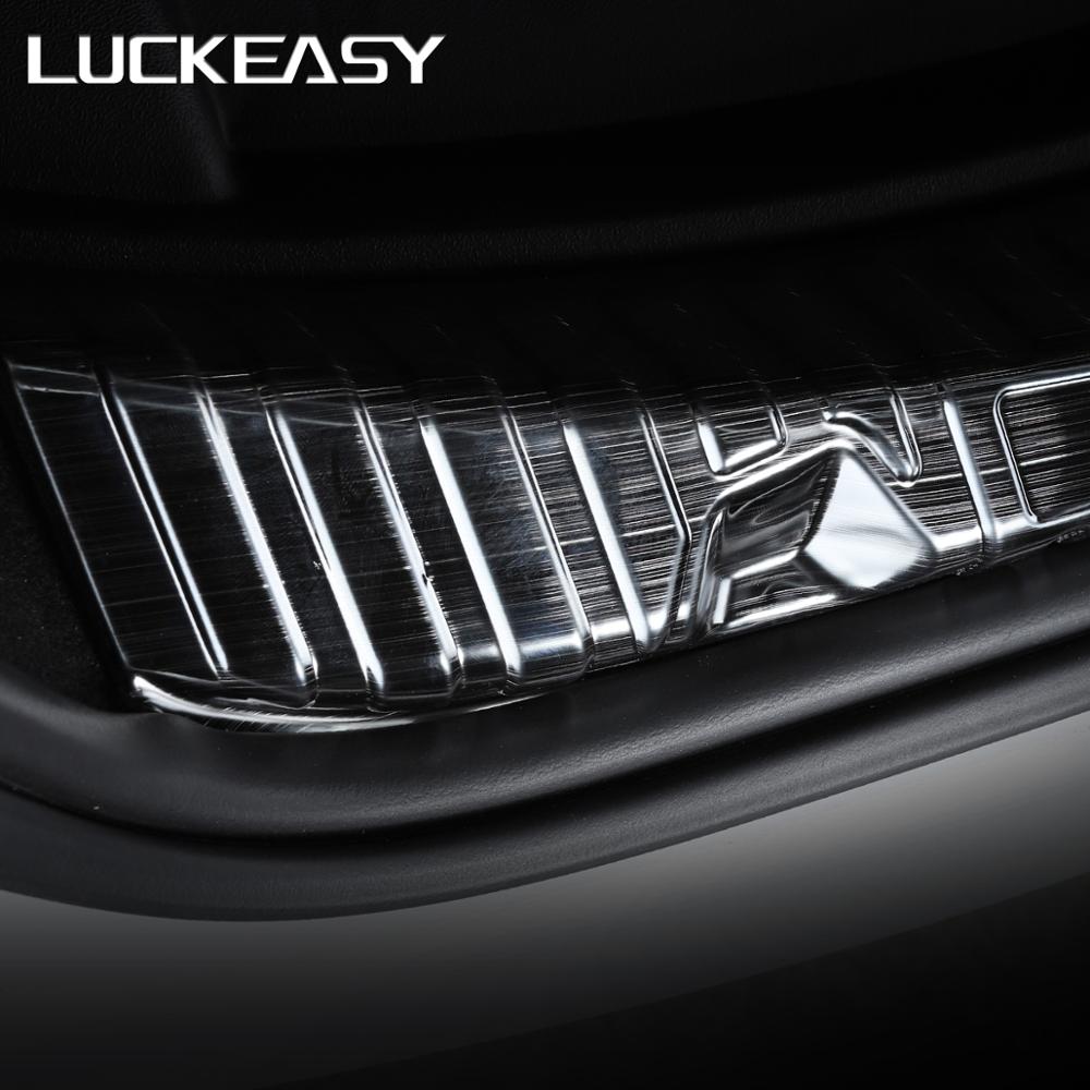 Luckeasy for tesla malli 3 ruostumaton teräs tavaratilan sisäsuojus malli 3 2022 auton sisempi takapuskurin suojalevy kansi verhoilu tyyli