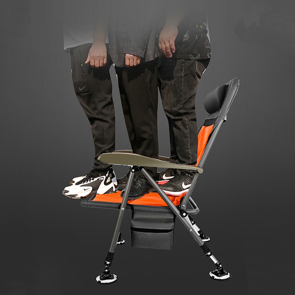 Fishing Chair Beach Chair Outdoor Foldable Fishing Chair Recliner four-leg Adjustable Portable Fishing Chair Comfortable