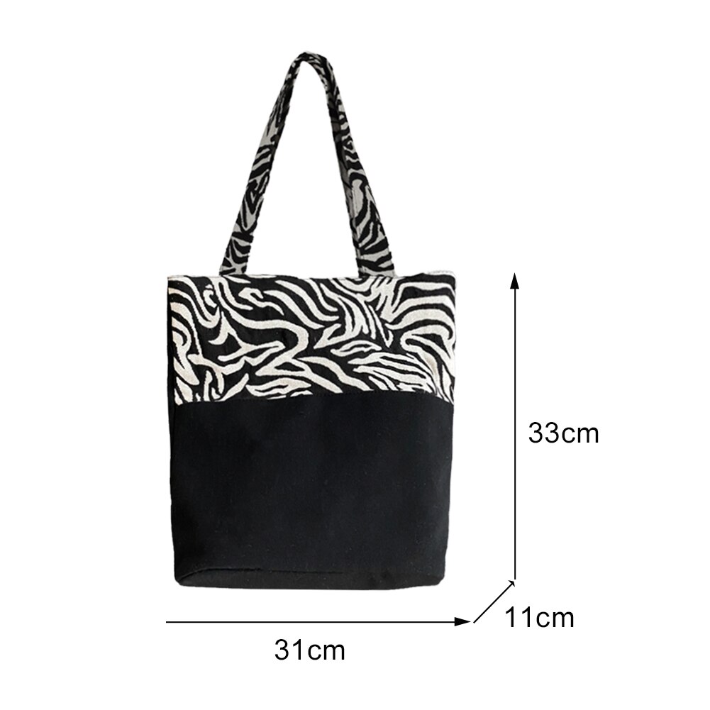neue Leinwand Schulter Taschen Für Frauen Kontrast Farbe Leopard aufbringen Handtasche Weibliche lässig Tote Taschen Täglichen Einkaufstasche