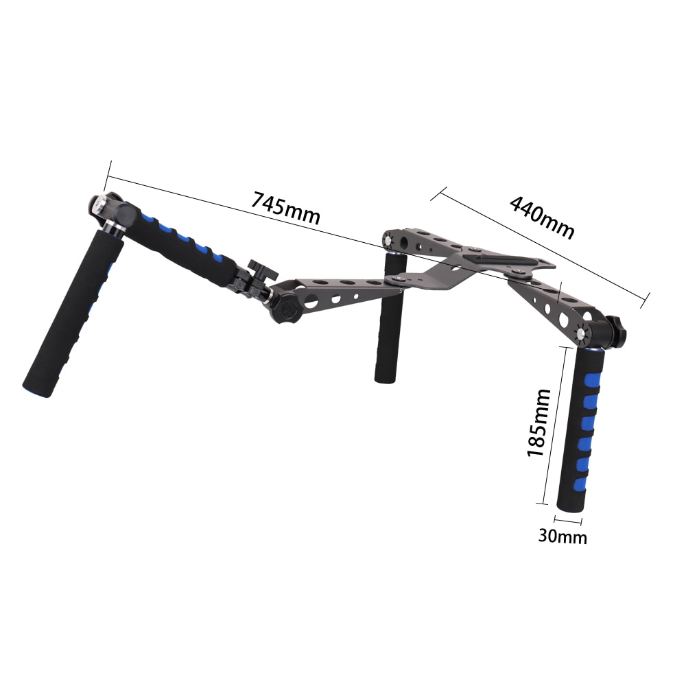 Universal DSLR Shoulder Rig Mount Kit – Movie Filmmaking Rig For Canon, Nikon, Sony, 5D Mark II