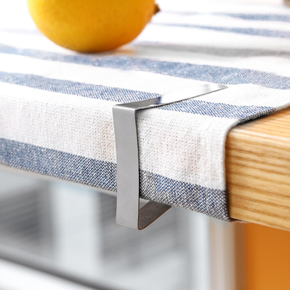 ITIMO 6 pièces nappe en acier inoxydable bureau nappe nappe couverture pince support à pince pour fête mariage décor à la maison