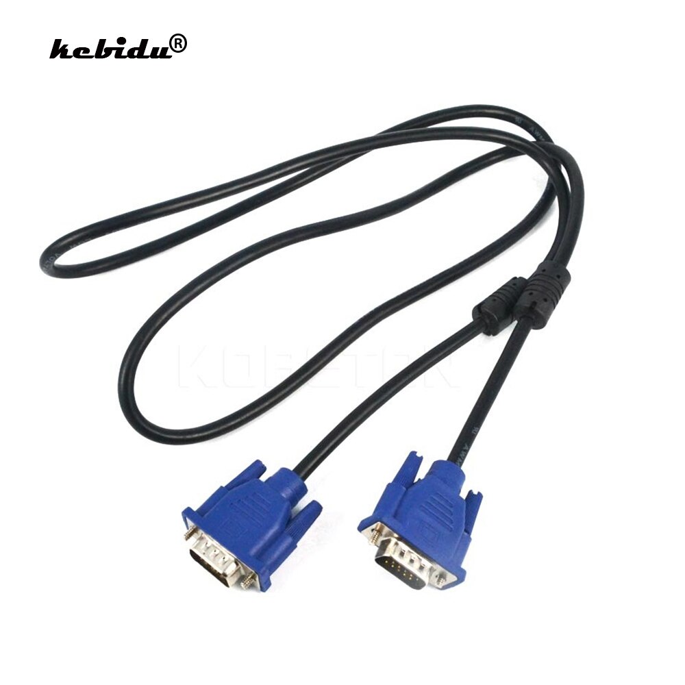 2022 1.3m vga til vga kabel 15 ben han til han forlængelse konverter stik til computer skærm projektor pc tv adapter