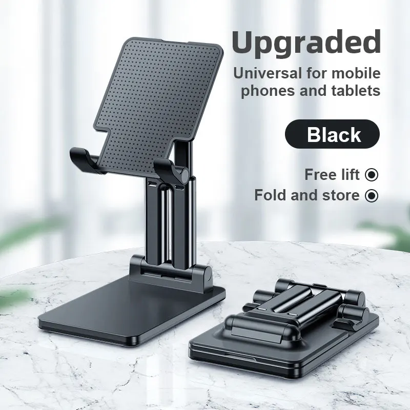 CMAOS Schreibtisch praktisch Halfter Stehen Für iPhone iPad Einstellbare Tablette Faltbare Tisch praktisch Pult Stand Halfter Universal-: transparent