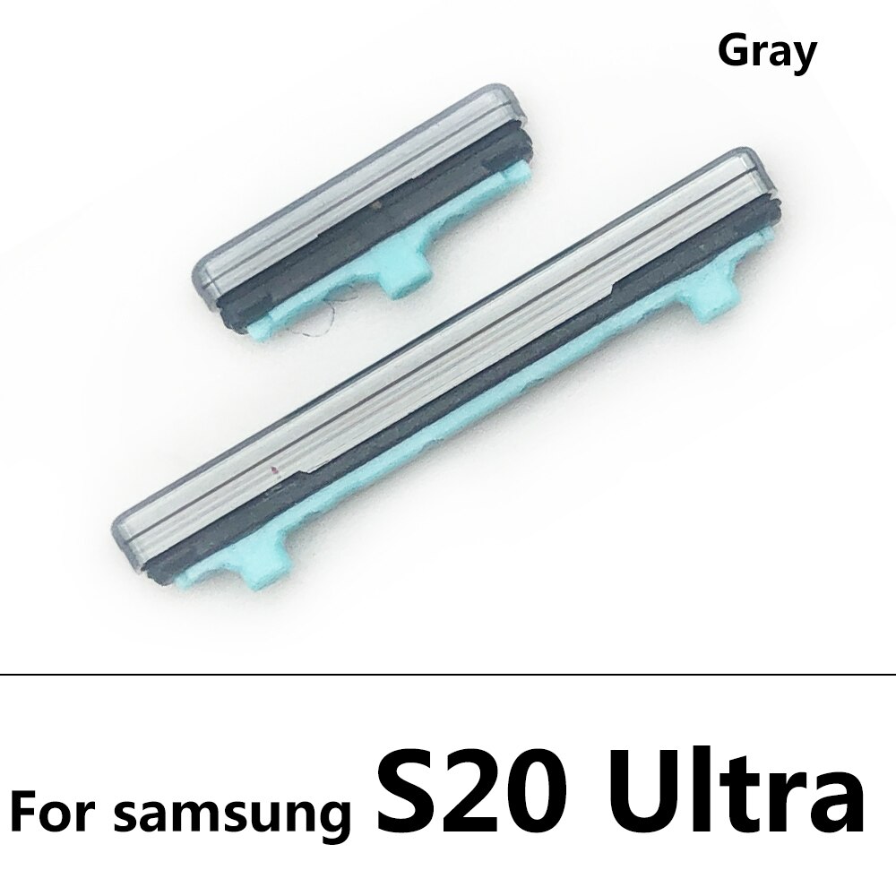 Power Knop + Volume Zijknop Voor Samsung Galaxy S20 / S20 Plus / S20 Ultra Rne Plastic Knop: S20 Ultra Grey