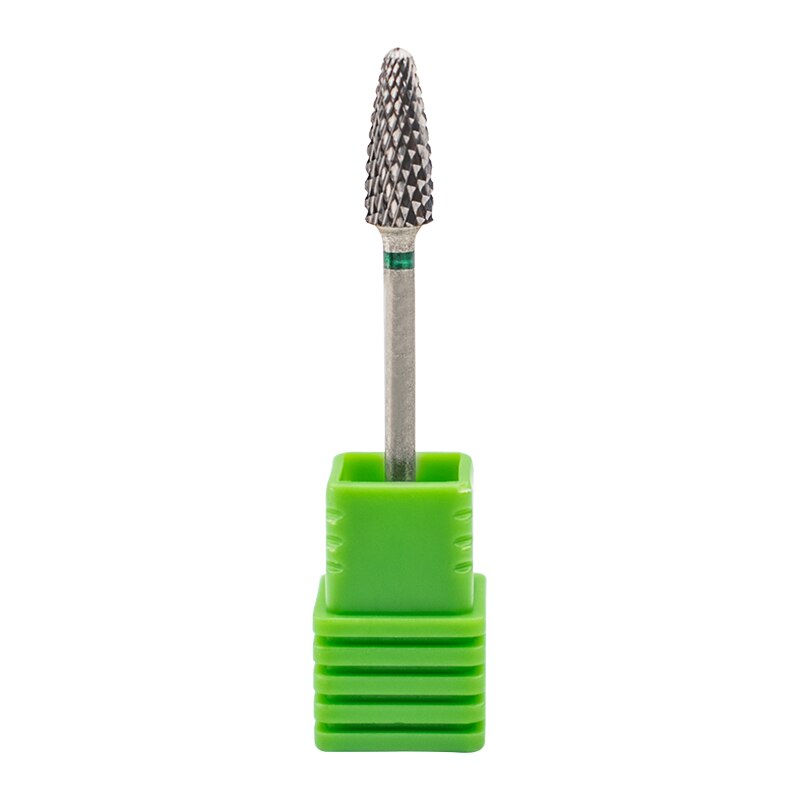 Fresas para uñas de aleación de tungsteno y plata, 6 uds., brocas de aleación de tungsteno para limar máquinas eléctricas, cabezales para manicura y manicura, 2,35mm