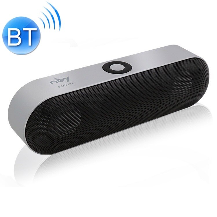 Mini Bluetooth Speaker Portable Wireless Speaker Sound System 3D Stereo Music Surround Support TF AUX USB NBY18 for Smartphones: White