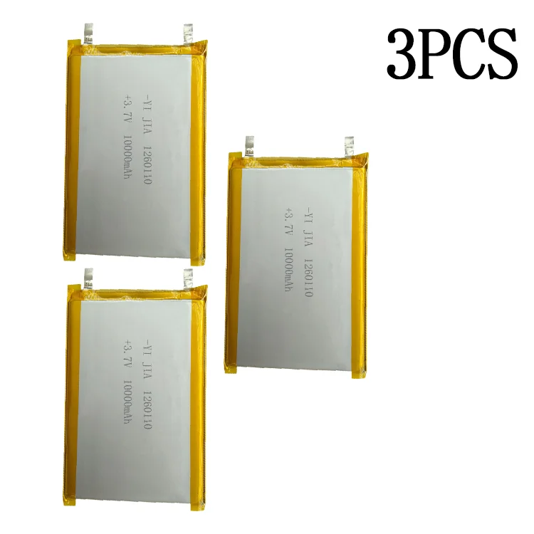 1260110 3.7V 37Wh 10000mAh Rechargeable grande Lipo charge ternaire Lipo Lithium polymère batterie capacité réelle pour batterie externe: Beige