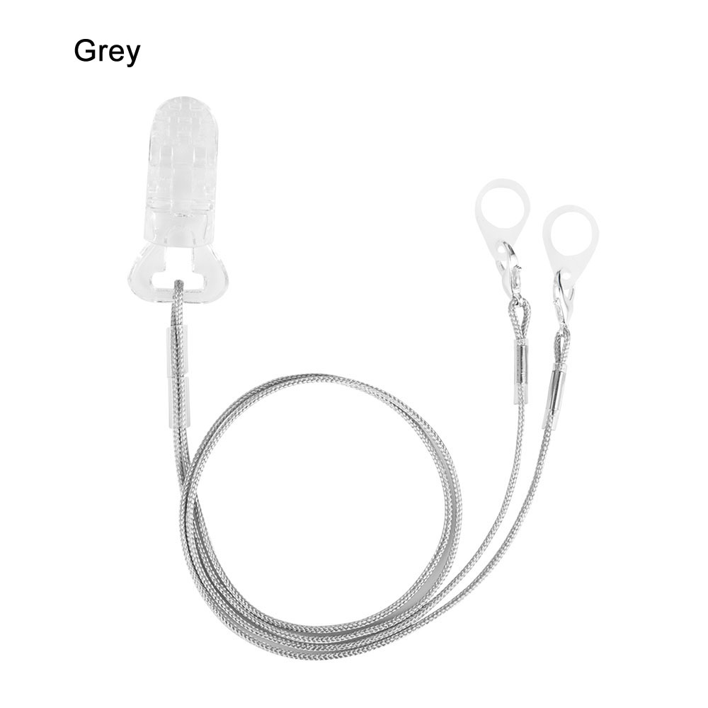 Clip BTE, cordón Bilateral para audífonos, Clip Protector para audífonos, Clip para adultos y niños: Grey