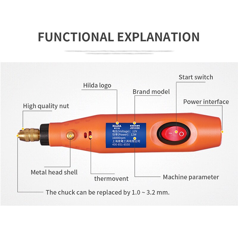 Multifunctional electric drill polishing machine engraving pen electric rotating tool 2 in 1 electric drill electric tool set